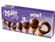 Jäätis mini koonus MILKA 8tk, 141g